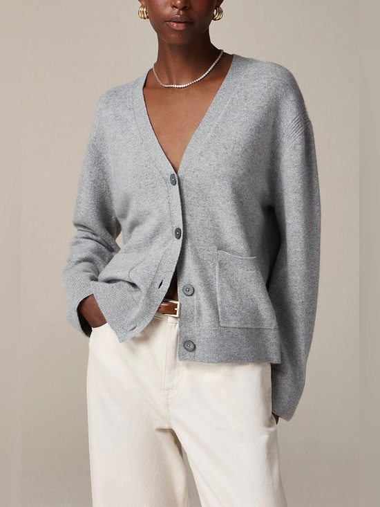 J. Crew Sweaters - J.Crew Patch Pocket Cashmere Cardigan